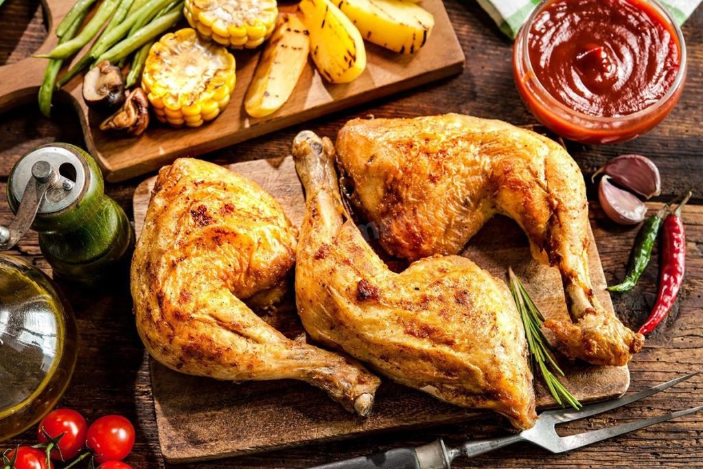 Označite bedro pečeno na istoj temperaturi. Sú chrumkna i mohso pa Vysden OD iz zakona